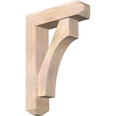 Ekena Millwork Westlake Craftsman Smooth Bracket w/ Offset Brace, Douglas Fir, 7 1/2"W x 28"D x 40"H BKT0806X28X40WTL04SDF